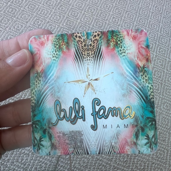 Luli Fama Champagne Sparkle Triangle Braided Top - Picture 5 of 8